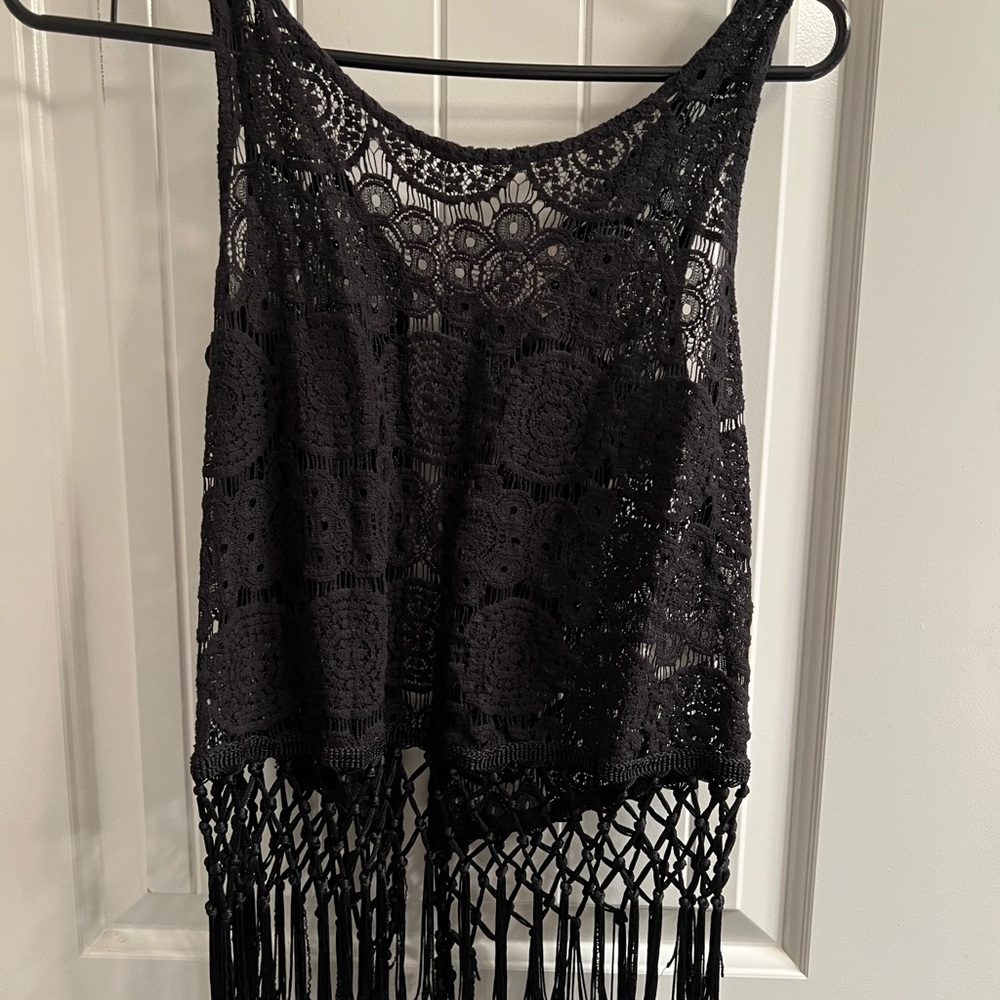 Monteau crochet lace top